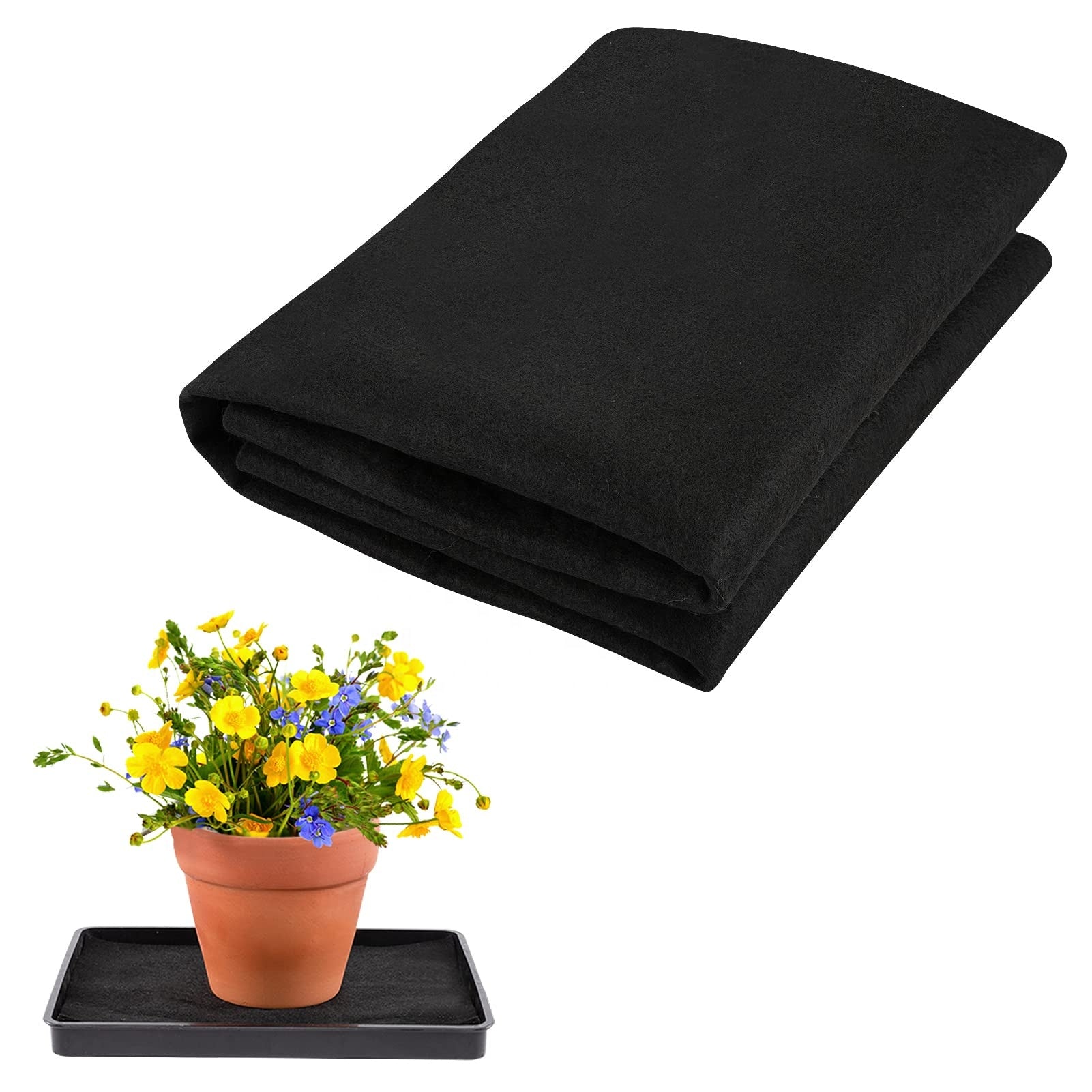 ArtisanFelt™ ArtisanFelt™ Automatic Plant Watering Capillary Mat - 3mm Thick Felt - Handcrafted Organic Merino Wool
