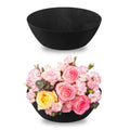 ArtisanFelt™ ArtisanFelt™ 16-Inch Black Felt Hanging Basket Inserts (2 Pack) - Handcrafted Organic Merino Wool