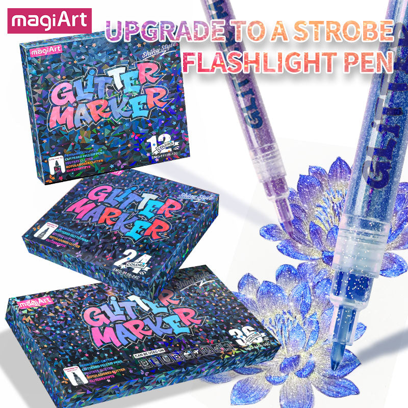 ArtisanFelt™ 10-Color Jumbo Felt Tip Paint Pens - Professional Artist Grade