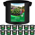 ArtisanFelt™ ArtisanFelt™ 20 Pack 10 Gallon Aeration Fabric Grow Bags - Handcrafted Organic Merino Wool