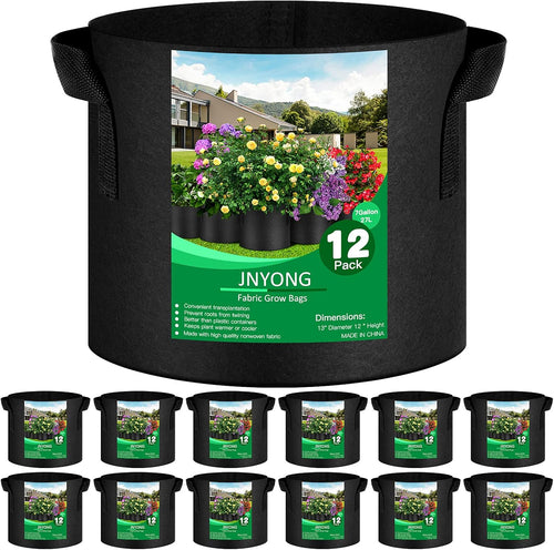 ArtisanFelt™ ArtisanFelt™ 20 Pack 10 Gallon Aeration Fabric Grow Bags - Handcrafted Organic Merino Wool
