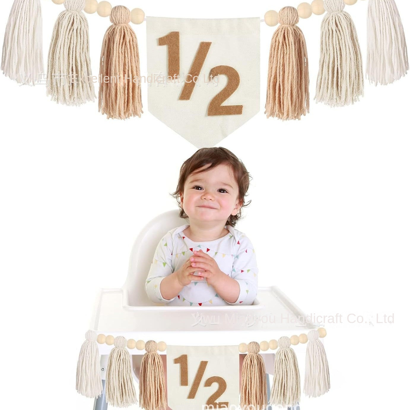 ArtisanFelt™ ArtisanFelt™ Bohemian Tassel Felt Wall Decor - Handcrafted Organic Merino Wool