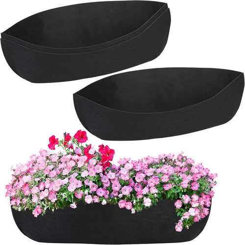 ArtisanFelt™ ArtisanFelt™ 24-Inch Rectangular Felt Window Box Liners (2 Pack) - Handcrafted Organic Merino Wool