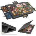 ArtisanFelt™ ArtisanFelt™ Professional Wooden Jigsaw Puzzle Board - Grey Felt Surface - Handcrafted Organic Merino Wool