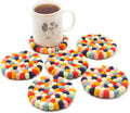 ArtisanFelt™ ArtisanFelt™ Handmade Wool Felt Ball Coasters - Handcrafted Organic Merino Wool