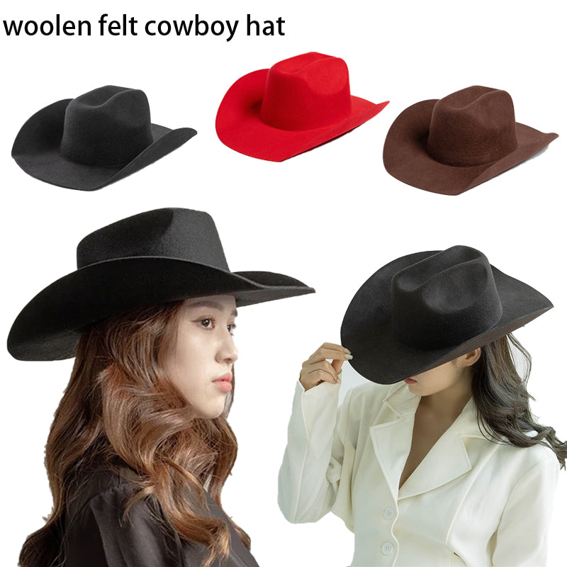 ArtisanFelt™ ArtisanFelt™ Children's Red Felt Cowboy Hat - Fun Adventure Gear - Handcrafted Organic Merino Wool